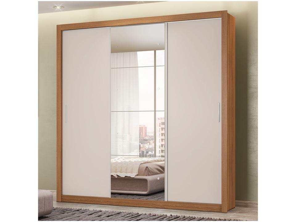 Guarda-roupa Casal com Espelho 3 Portas de Correr 2 Gavetas Demóbile Residence Flex - 5