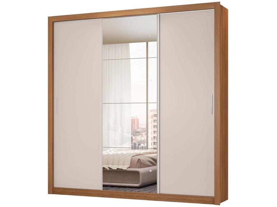 Guarda-roupa Casal com Espelho 3 Portas de Correr 2 Gavetas Demóbile Residence Flex - 17