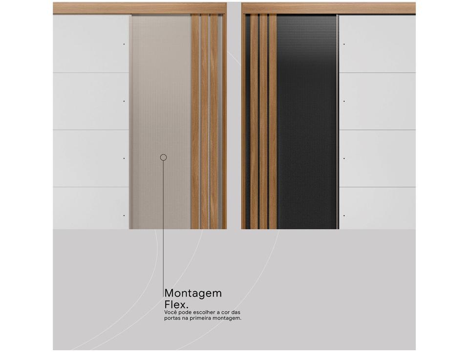 Guarda-roupa Casal com Espelho 3 Portas de Correr 6 Gavetas Demóbile Lille - 15