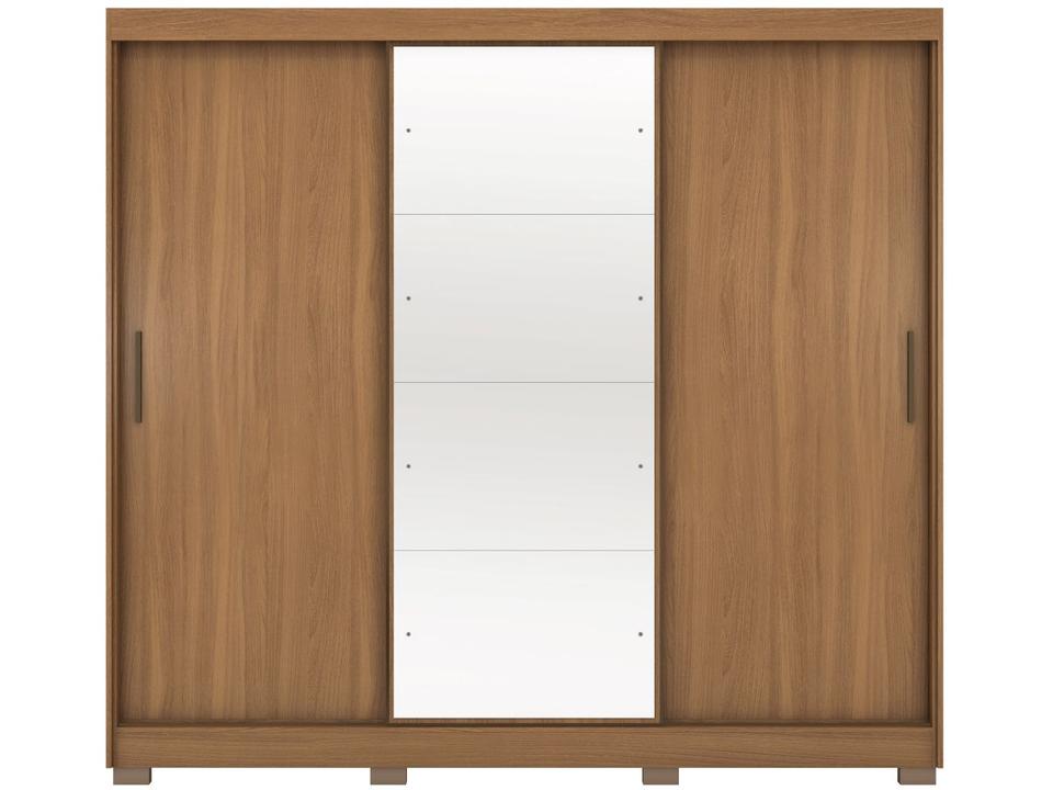 Guarda-roupa Casal com Espelho 3 Portas de Correr 6 Gavetas Demóbile Londres - 17