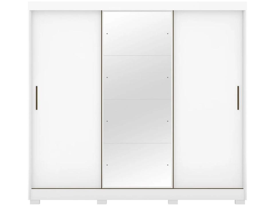 Guarda-roupa Casal com Espelho 3 Portas de Correr 6 Gavetas Demóbile Londres - 5