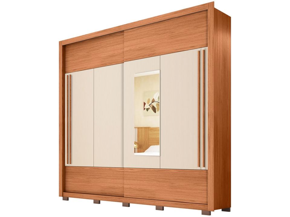 Guarda-roupa Casal com Espelho 4 Gavetas 2 Portas de Correr Caemmun Coliseu - 5