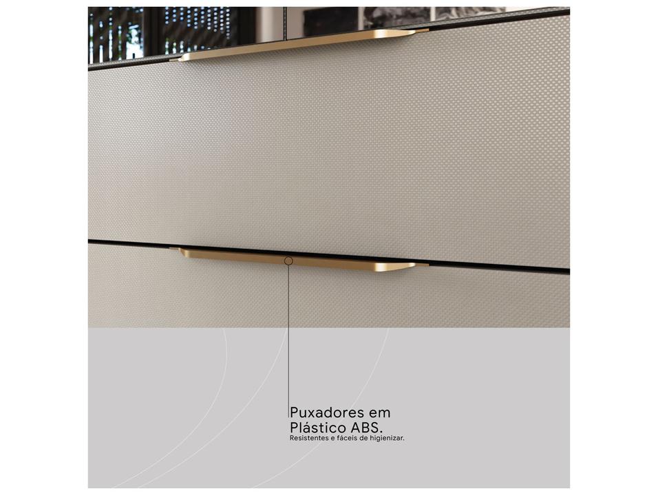 Guarda-roupa Casal com Espelho 4 Gavetas 6 Portas Demobile Giardino - 8