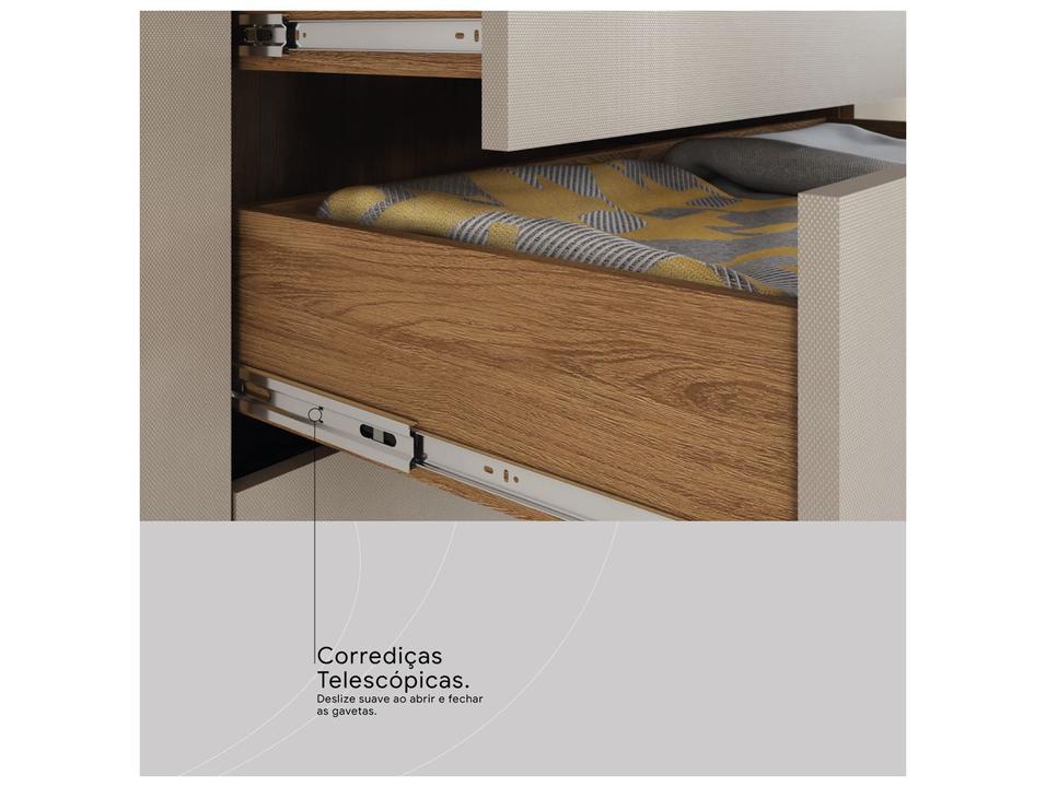 Guarda-roupa Casal com Espelho 4 Gavetas 6 Portas Demobile Giardino - 6