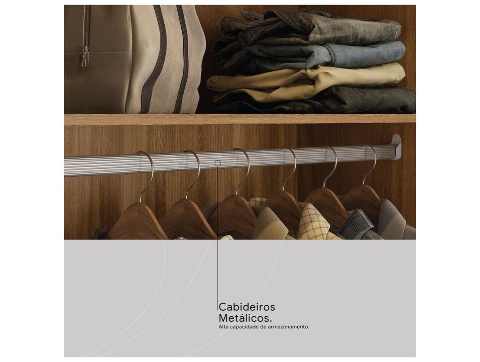 Guarda-roupa Casal com Espelho 4 Gavetas 6 Portas Demobile Giardino - 5