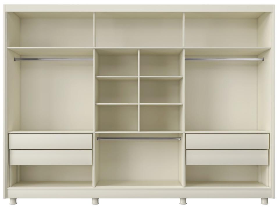 Guarda-roupa Casal com Espelho 4 Gavetas 6 Portas Made Marcs Torino - 3