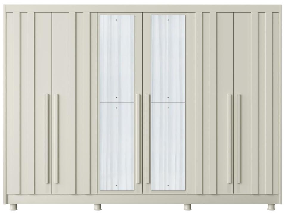Guarda-roupa Casal com Espelho 4 Gavetas 6 Portas Made Marcs Torino - 7