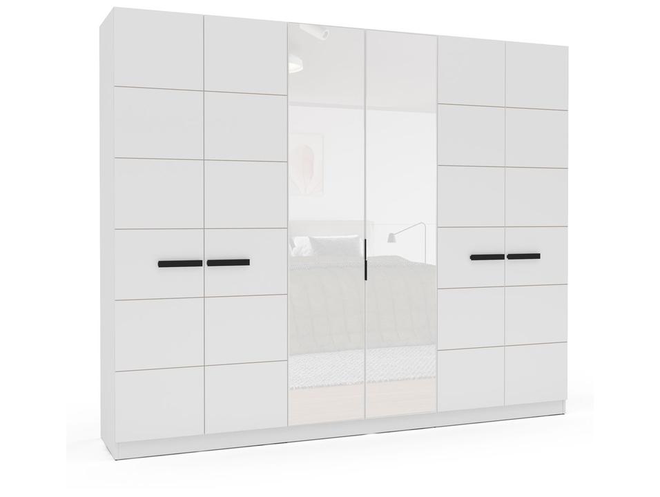 Guarda-roupa Casal com Espelho 4 Gavetas 6 Portas Politorno Lisboa - 6