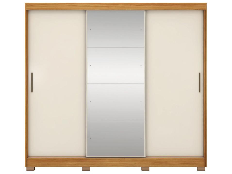 Guarda-roupa Casal com Espelho 6 Gavetas 3 Portas de Correr Demobile Londres - 13