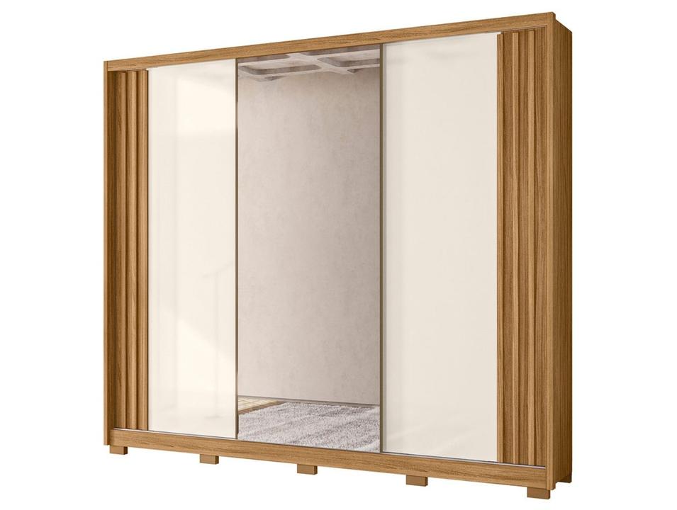 Guarda-roupa Casal com Espelho 6 Gavetas 3 Portas Moval Móveis Inspiração Arizona - 5