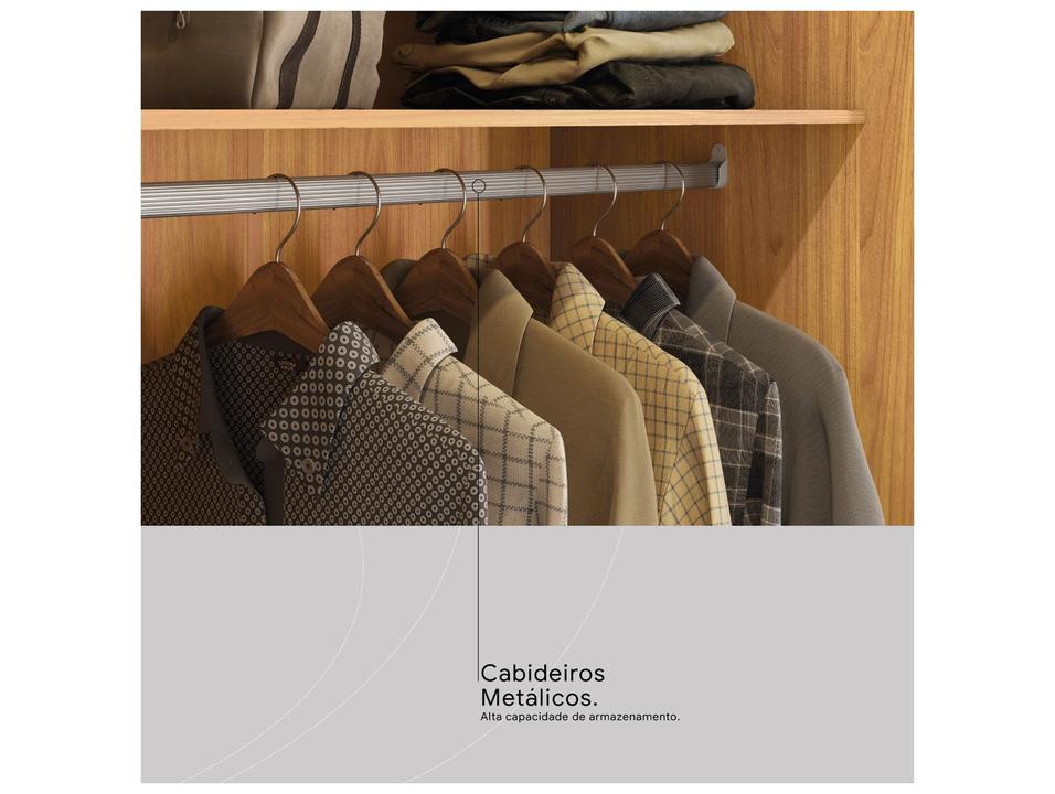 Guarda-roupa Casal com Espelho 6 Gavetas 6 Portas Demobile - 2