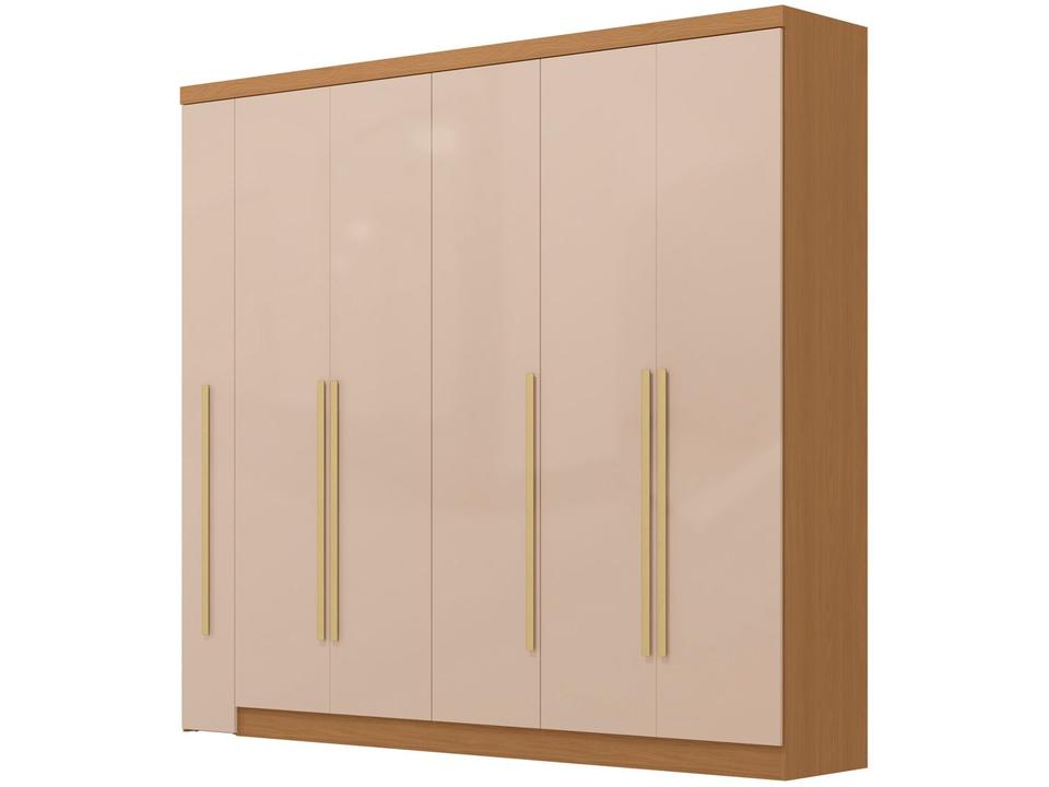 Guarda-roupa Casal com Espelho 6 Gavetas 6 Portas Kappesberg Dakota Classic - 4