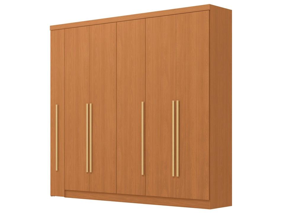 Guarda-roupa Casal com Espelho 6 Gavetas 6 Portas Kappesberg Dakota Classic - 5