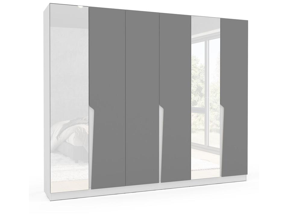 Guarda-roupa Casal com Espelho 6 Portas 4 Gavetas Politorno Porto - 6