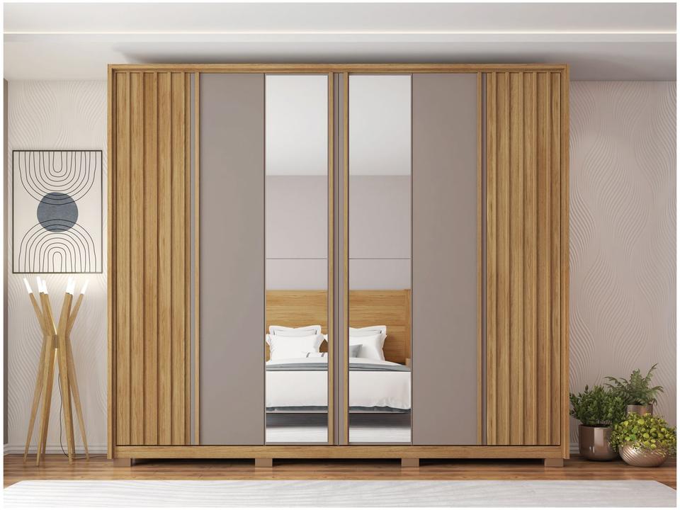 Guarda-roupa Casal com Espelho 6 Portas 6 Gavetas Caemmun Apollo - 4