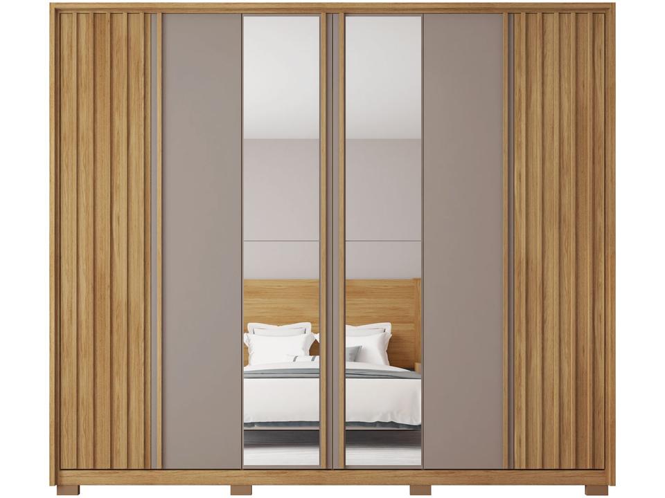 Guarda-roupa Casal com Espelho 6 Portas 6 Gavetas Caemmun Apollo - 7