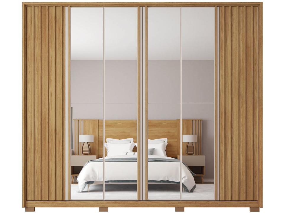 Guarda-roupa Casal com Espelho 6 Portas 6 Gavetas Caemmun Apollo - 6