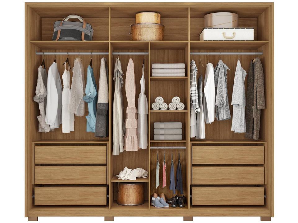 Guarda-roupa Casal com Espelho 6 Portas 6 Gavetas Caemmun Apollo - 3