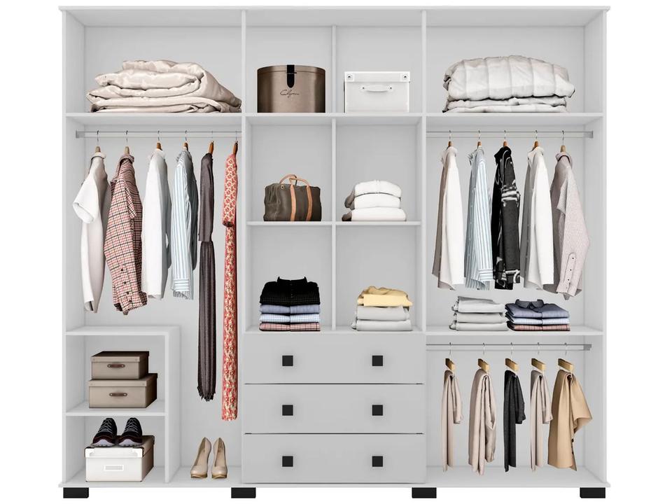 Guarda-roupa Casal com Espelho 6 Portas Araplac Malu - 3