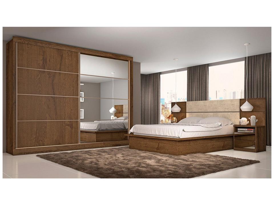 Guarda-roupa Casal MDF 2 Portas de Correr - 7
