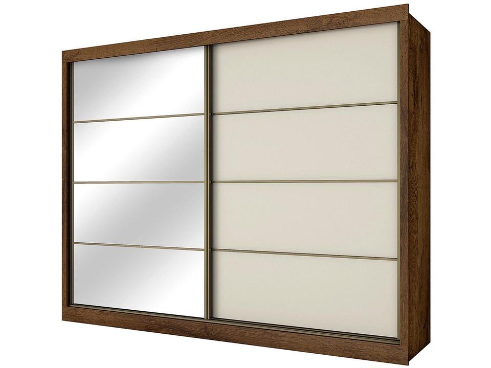Guarda-roupa Casal MDF 2 Portas de Correr - 4