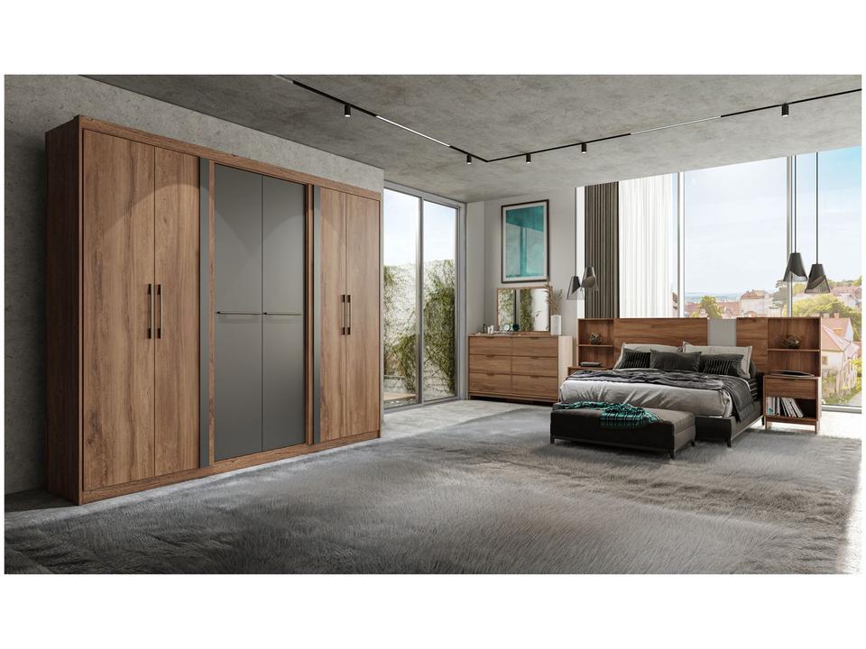 Guarda-roupa Casal Modulado 3 Gavetas 6 Portas Carraro Valley 1155 - 6