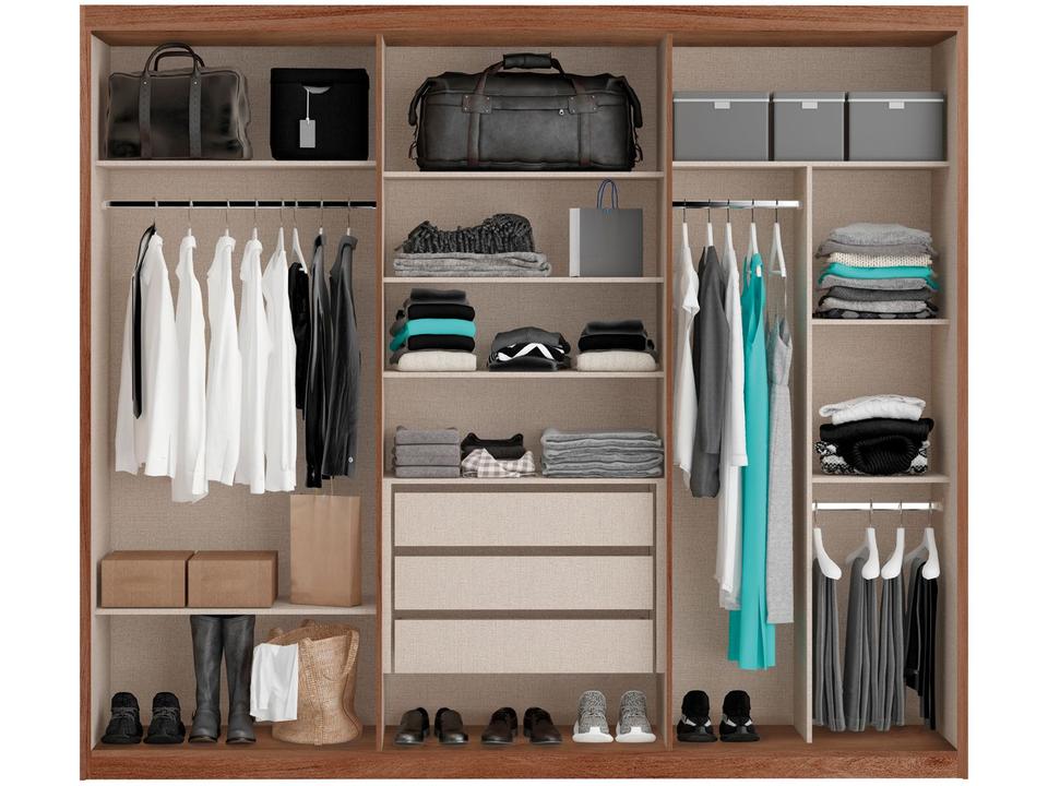 Guarda-roupa Casal Modulado 3 Gavetas 6 Portas Carraro Valley 1155 - 3
