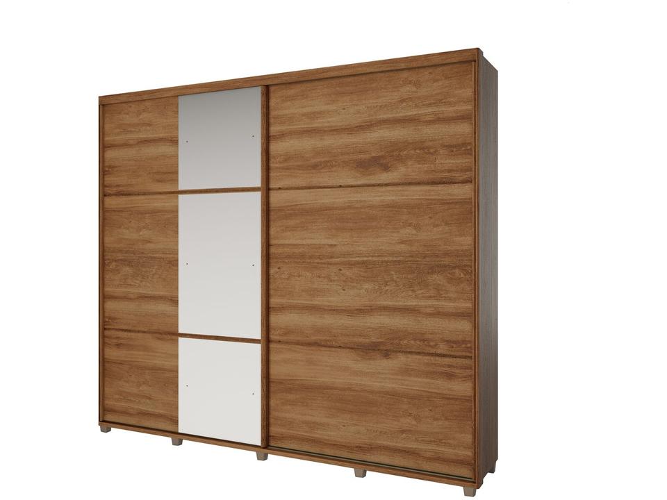 Guarda-roupa Casal Modulado 6 Gavetas 2 Portas de Correr com Espelho Carraro Titan 1173 - 5