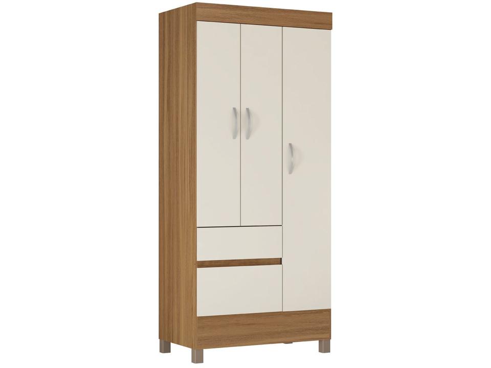 Guarda-roupa Solteiro 2 Gavetas 3 Portas Demóbile Wind - 10