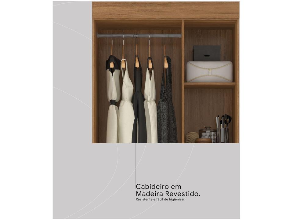 Guarda-roupa Solteiro 2 Gavetas 3 Portas Demóbile Wind - 3