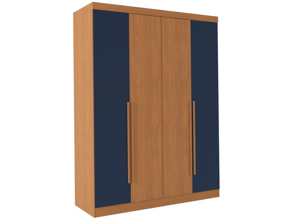 Guarda-roupa Solteiro 2 Gavetas 4 Portas Kappesberg Roma - 4