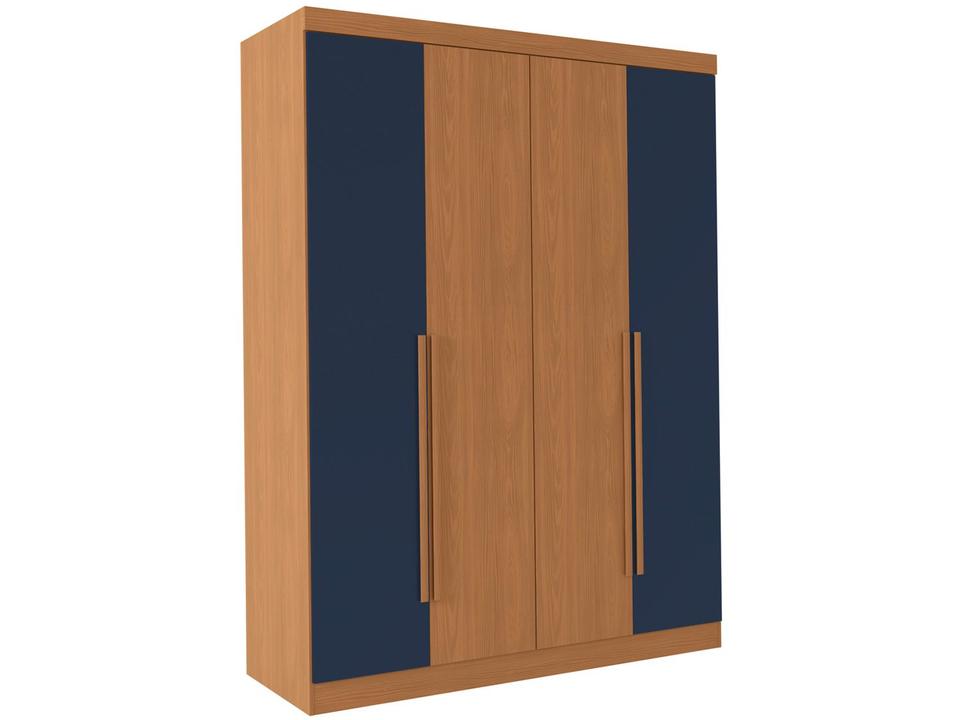 Guarda-roupa Solteiro 2 Gavetas 4 Portas Kappesberg Roma - 4