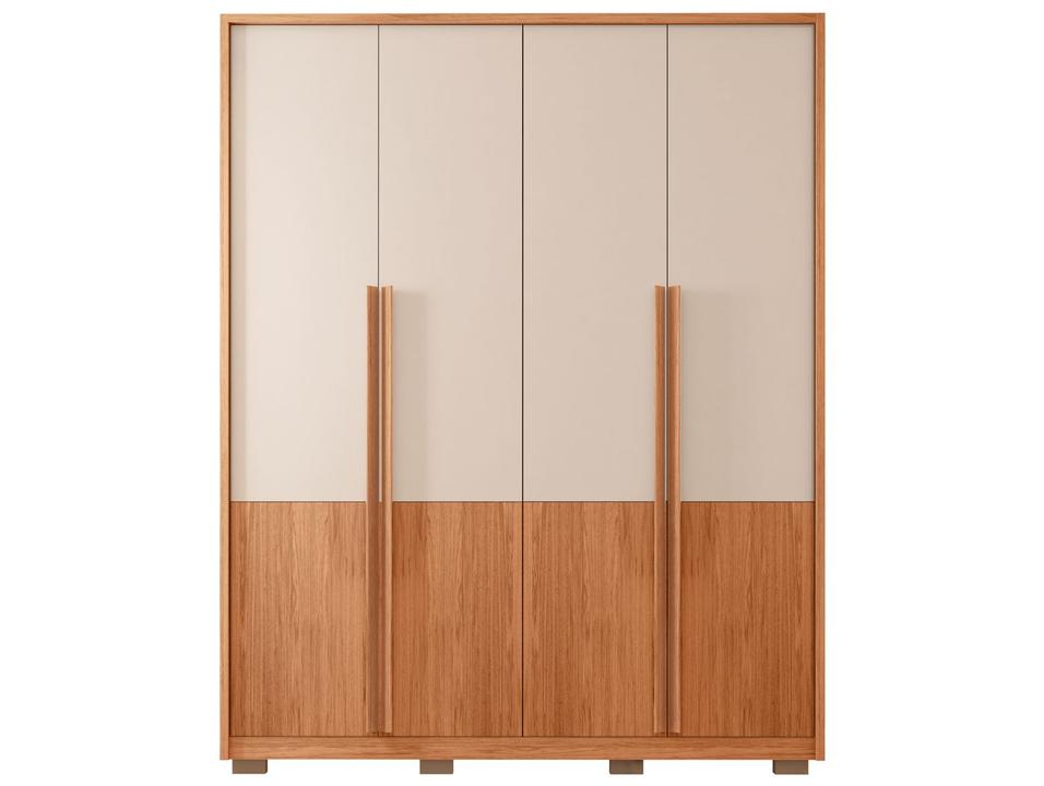 Guarda-roupa Solteiro 3 Gavetas 4 Portas Caemmun Francis - 7