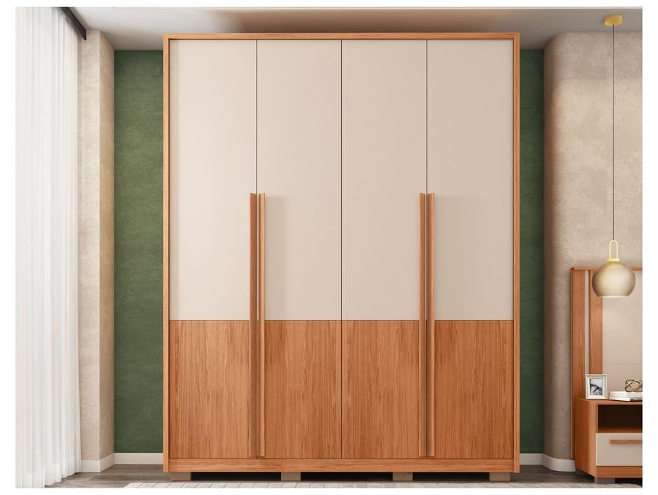 Guarda-roupa Solteiro 3 Gavetas 4 Portas Caemmun Francis - 5