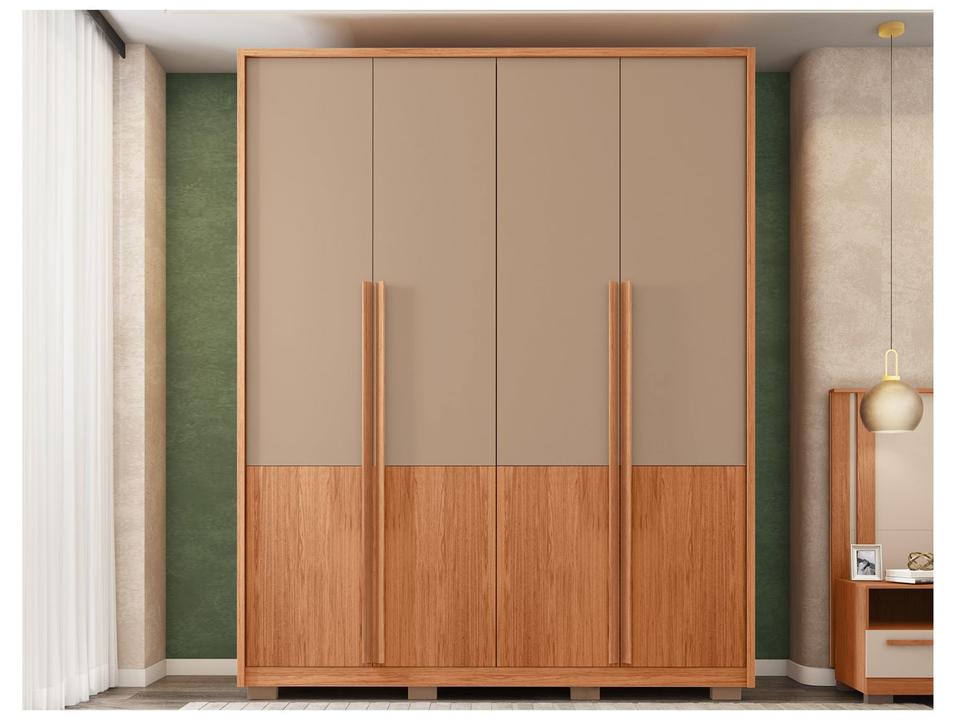 Guarda-roupa Solteiro 3 Gavetas 4 Portas Caemmun Francis - 5