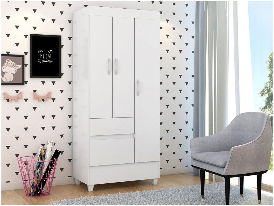 Guarda-roupa Solteiro 3 Portas 2 Gavetas Demóbile Wind - 3