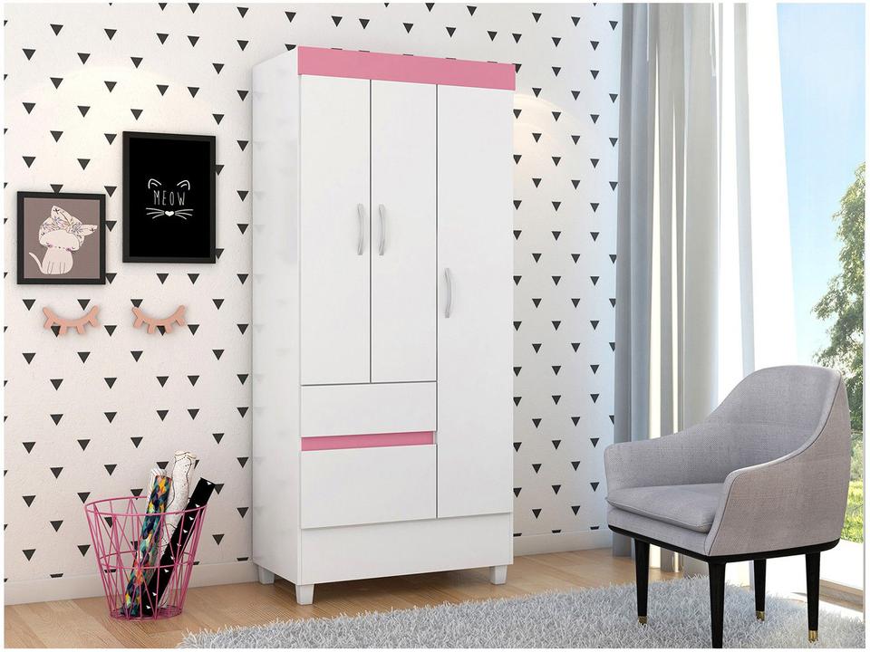 Guarda-roupa Solteiro 3 Portas 2 Gavetas Demóbile Wind - 2