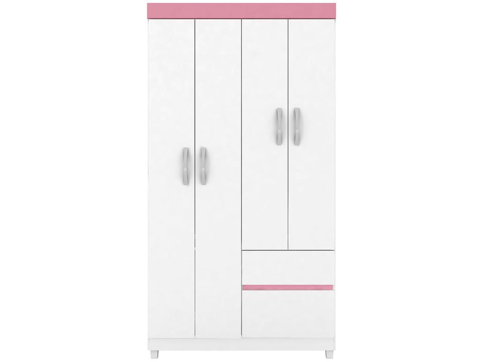 Guarda-roupa Solteiro 4 Portas 2 Gavetas Demóbile Lotus - 7