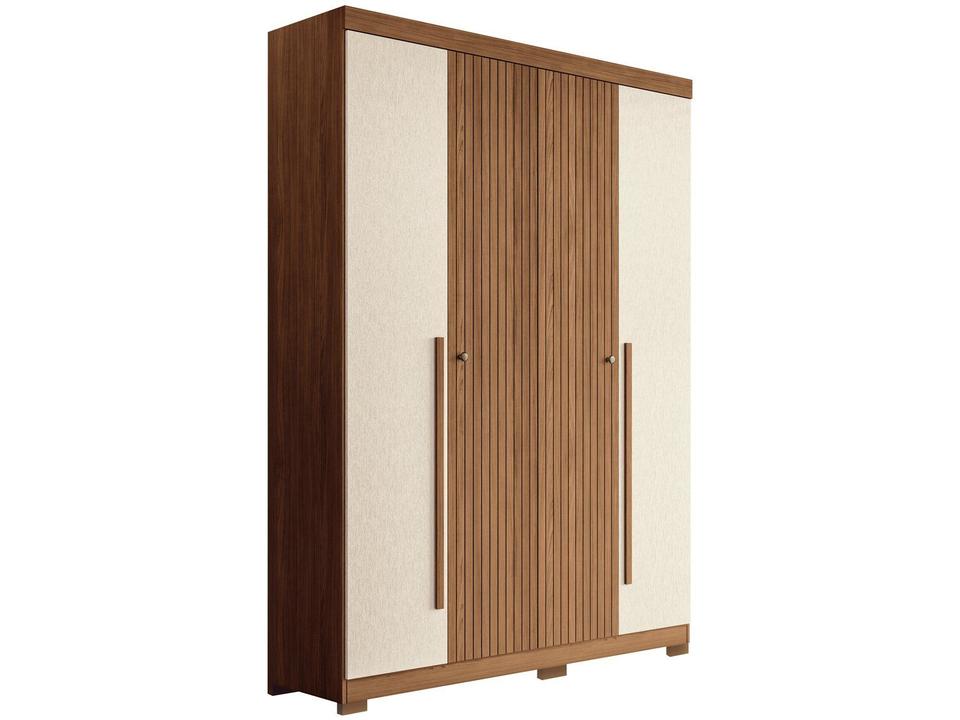 Guarda-roupa Solteiro 4 Portas 2 Gavetas - 8