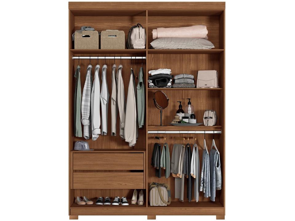 Guarda-roupa Solteiro 4 Portas 2 Gavetas - 5