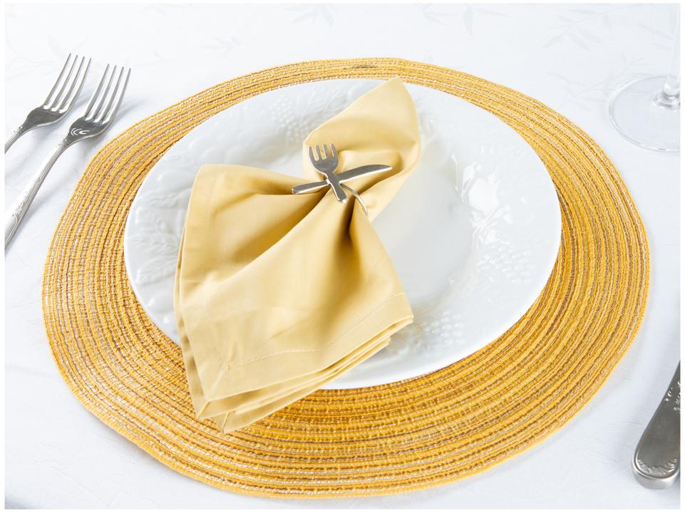 Guardanapo de Tecido Amarelo Ocre 100% Algodão - 1