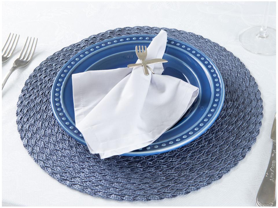 Guardanapo de Tecido Cinza 100% Algodão 45x45cm Buddemeyer Monreale 4 Peças - 1