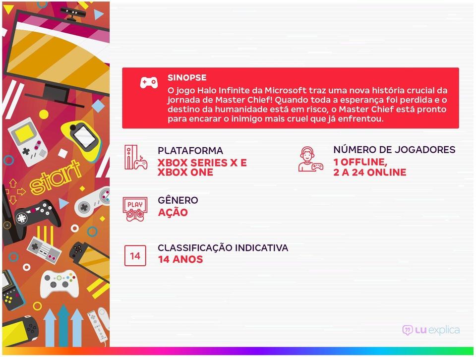 Halo Infinite para Xbox One e Xbox Series X Microsoft + Baralho Exclusivo - 1