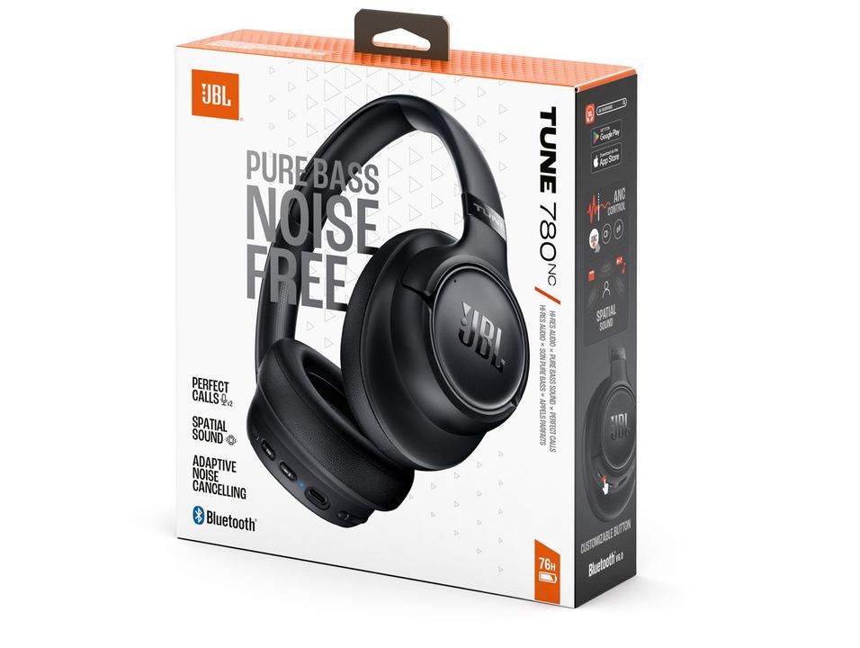 Headphone Bluetooth JBL Tune 780NC JBLT780NCBLKBR com Microfone Preto - 10