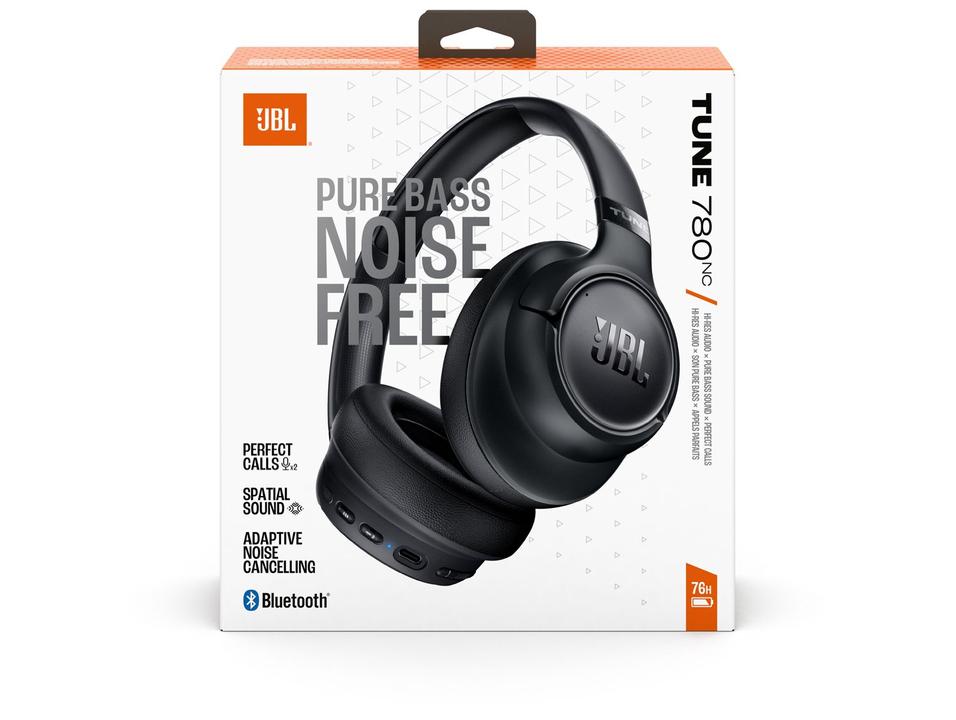 Headphone Bluetooth JBL Tune 780NC JBLT780NCBLKBR com Microfone Preto - 11