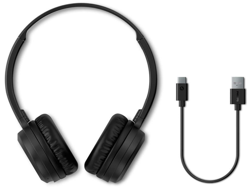 Headphone Bluetooth Philips TAH1108BK/55 - com Microfone Preto - 6