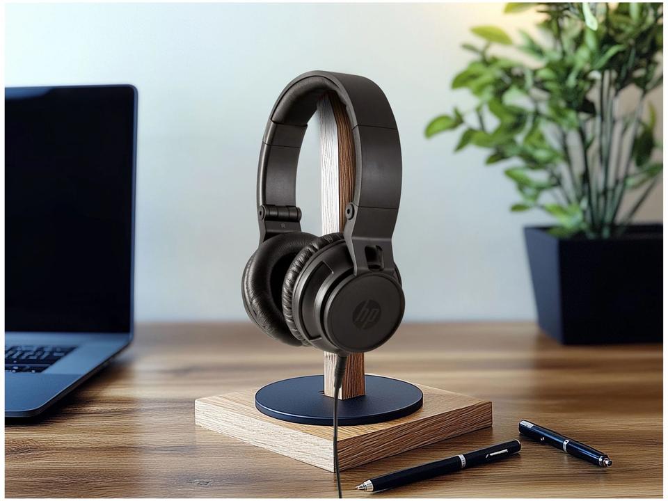 Headphone HP H3100 com Microfone Preto - 1