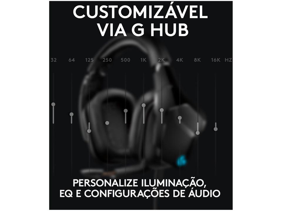 Headset Gamer Logitech G635 PC MAC PS4 Xbox One P2 - 11
