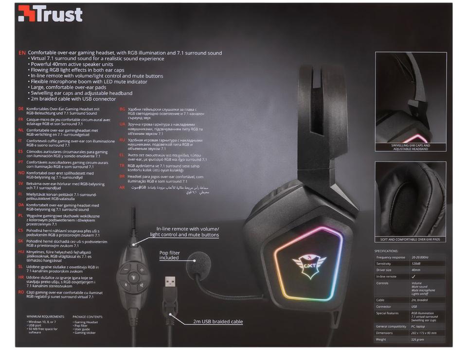 Headset Gamer Trust GXT 450 Blizz - 11