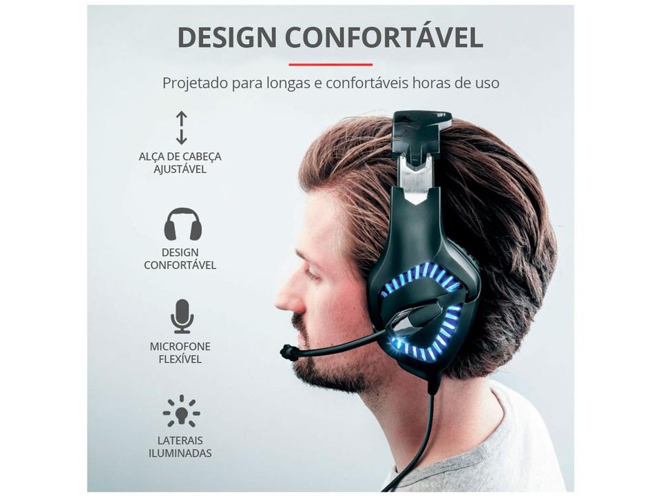 Headset Gamer Trust GXT 460 Varzz - para Computador - 14